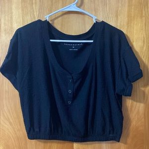 Aeropostale Black Crop Top